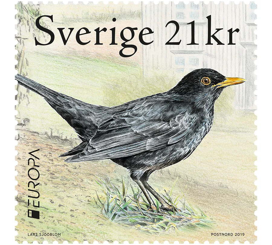 Frimärksutgåva Europa – nationalfåglar, 9 maj 2019.