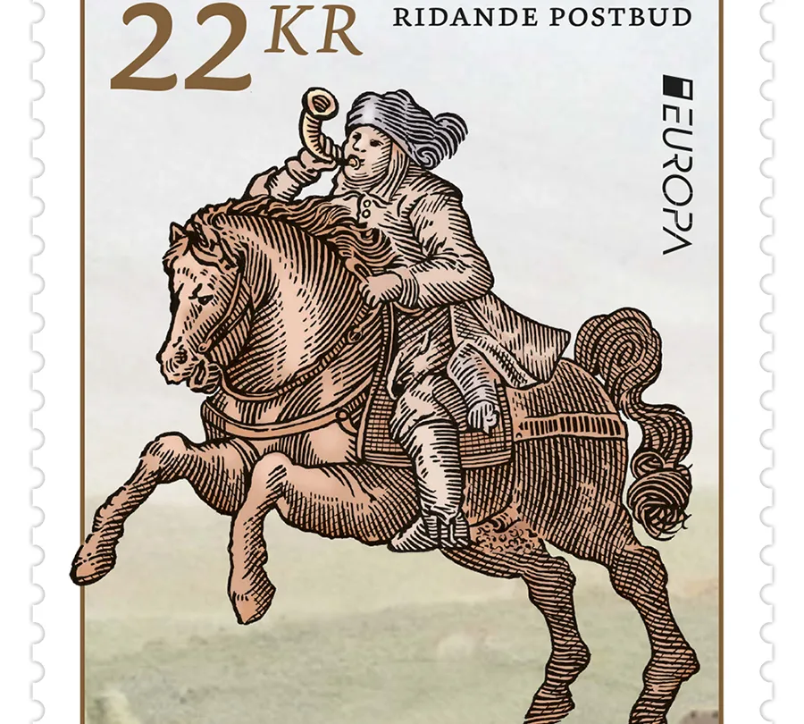 Frimärksutgåva Europa 2020 – Gamla postvägar, april 2020.