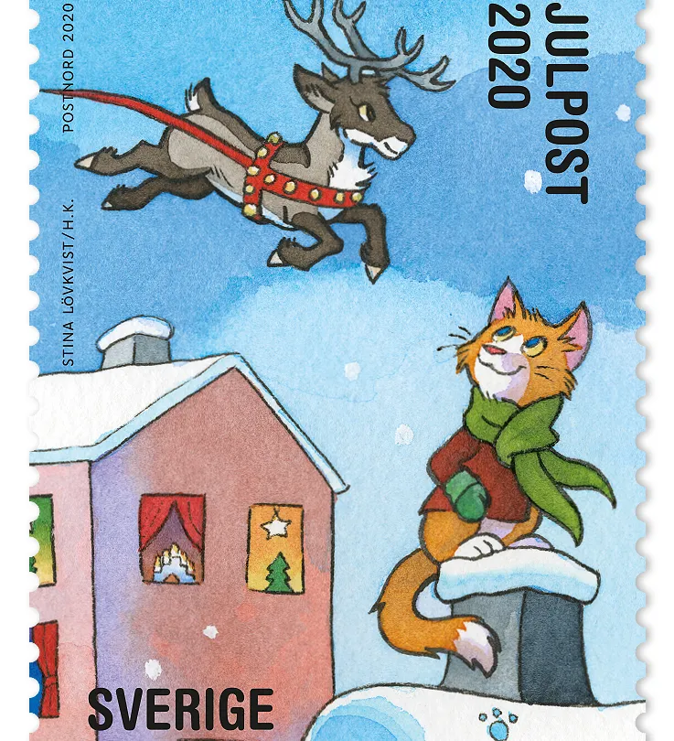 Frimärksutgåva Julpost 2020, 12 november.