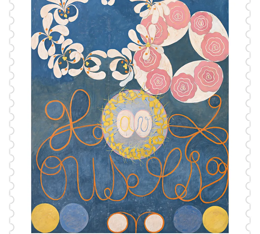 Frimärksutgåva Hilma af Klint, 30 april 2020.